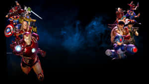 Epic Battle: Marvel Vs Capcom Characters Wallpaper