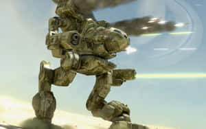 Epic Battle Of Battletech Mechs In Action Wallpaper