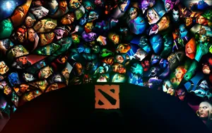 Epic Battle Of Dota 2 Heroes Wallpaper