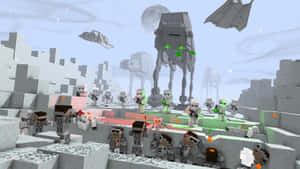 Epic Battle Of Hoth Scene From Star Wars Wallpaper