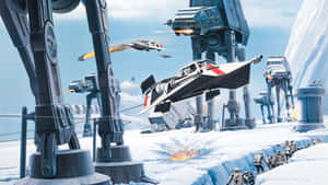 Epic Battle Of Hoth Wages On Wallpaper