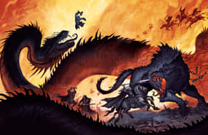 Epic_ Battle_of_ Mythical_ Beasts Wallpaper