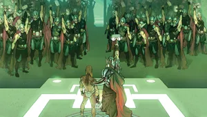 Epic Battle Of The Superheroes In Secret Wars Wallpaper