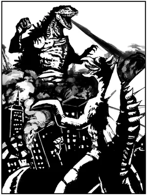 Epic Battle Of Titans: Godzilla Vs Gigan Wallpaper