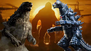 Epic Battle Of Titans: Godzilla Vs Mechagodzilla Wallpaper