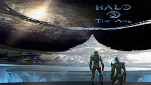 Epic Battle On Halo Ark Wallpaper