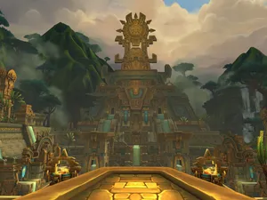 Epic Battle Scene From Battle For Azeroth World Of Warcraft Expansion Wallpaper