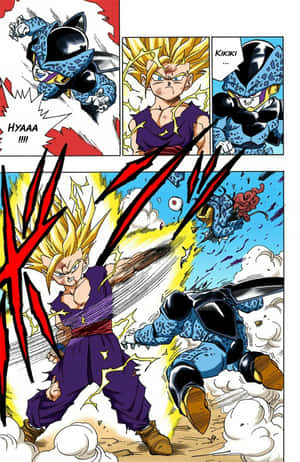 Epic Battle Scene From The Dragon Ball Super Manga Wallpaper