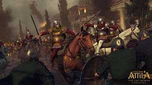 Epic Battle Scene From Total War Attila: The Last Roman Wallpaper