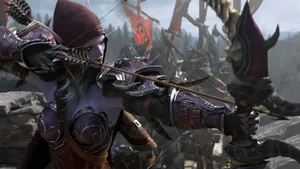 Epic Battle Scene In Battle For Azeroth Wallpaper