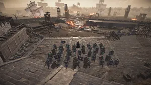 Epic Battle Scene In Blood Of Steel Wallpaper