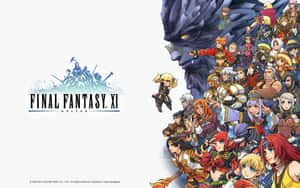 Epic Battle Scene In Final Fantasy Xi Wallpaper