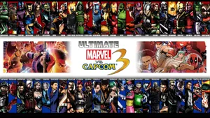 Epic Battle Scene - Marvel Vs Capcom Wallpaper