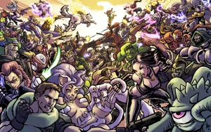 Epic Battle Unleashed - Marvel Vs Capcom Wallpaper