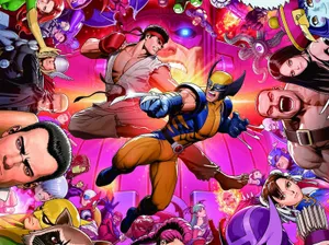 Epic Battle Unleashed - Marvel Vs. Capcom Wallpaper Wallpaper