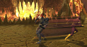 Epic Battle Unleashed: Mortal Kombat Vs. Dc Universe Wallpaper