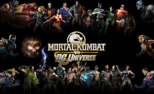 Epic Battle Unleashed - Mortal Kombat Vs Dc Universe Wallpaper