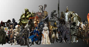 Epic Battle With A Fearsome Dark Souls Boss Wallpaper