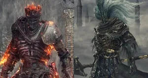 Epic Battle With Dark Souls Bosses Wallpaper
