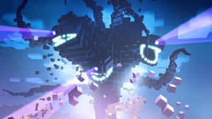 Epic Battle With The Wither In Minecraft Wallpaper