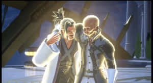 Epic Battle: Xehanort And Sora In Kingdom Hearts Wallpaper