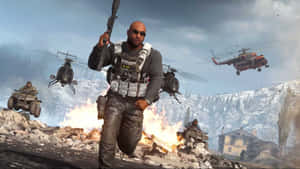 Epic Call Of Duty Battle In Action Wallpaper