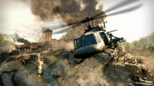 Epic Call Of Duty Showdown: Intense Battle Scene Wallpaper