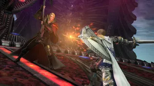Epic Combat Scene From Final Fantasy By Fanatical Wallpaper
