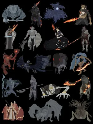 Epic Confrontation With A Powerful Boss In Dark Souls Wallpaper