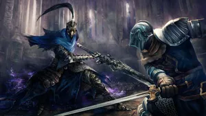 Epic_ Dark_ Souls_ Duel_ Artwork Wallpaper