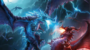 Epic_ Dragon_ Battle_ Fantasy_ Artwork Wallpaper