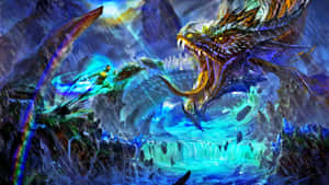 Epic_ Dragon_ Battle_ Fantasy_ Artwork Wallpaper