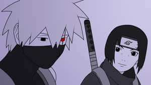 Epic Face-off: Kakashi And Itachi Wallpaper