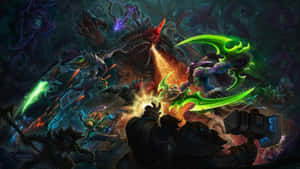 Epic Fantasy Battle Artwork Wallpaper