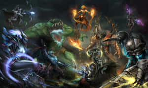 Epic_ Fantasy_ Battle_ Showdown Wallpaper