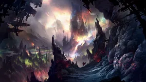 Epic_ Fantasy_ Battlefield_ Landscape Wallpaper