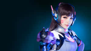 Epic Fantasy Cosplay: Mystical Warrior In Enchanted Forest Wallpaper