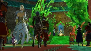 Epic Fantasy Game Battle Scene Wallpaper