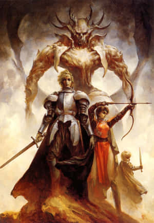 Epic Fantasy Heroes Face Daemon Wallpaper