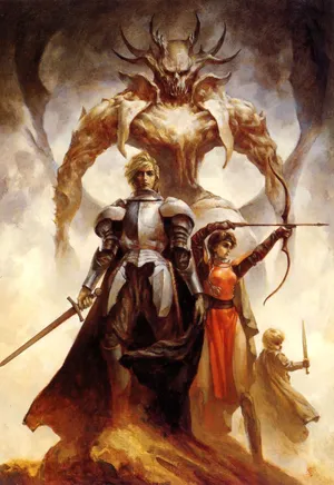 Epic Fantasy Heroes Face Daemon Wallpaper