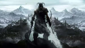 Epic Fantasy Warrior Scene Wallpaper