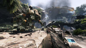 Epic Fps Battle Scene Wallpaper