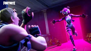 Epic Fye No Skin Fortnite Battle In Action Wallpaper