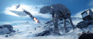 Epic Galaxial Battle In Star Wars Wallpaper