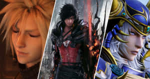 Epic Gathering Of Final Fantasy Characters Wallpaper