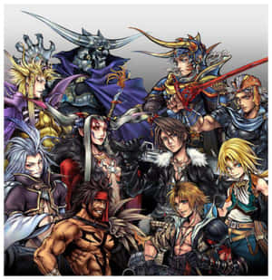 Epic Gathering Of Iconic Final Fantasy Characters Wallpaper