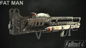 Epic In-game Fallout 4 Fat Man Weapon Action Wallpaper