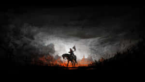 Epic_ Islamic_ Warrior_on_ Horseback Wallpaper