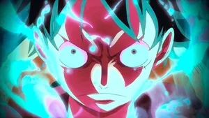 Epic Luffy Showing His Legendary Strength Wallpaper