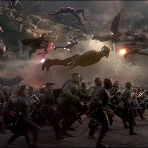 Epic Marvel Battle Scene In Secret Wars Wallpaper